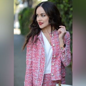 Zara Collection women’s tweed jacket blazer coat size XS